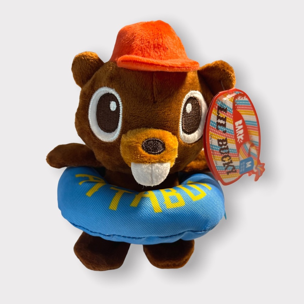 Camp Attaboy Lil Bucky Bark Dog Toy Medium NWT
